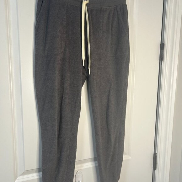 Women's Terry Halfway Jogger Charcoal Heather Size M EUC - Picture 2 of 3